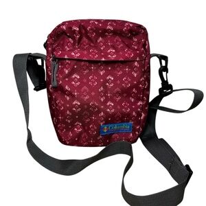 Columbia Crossbody Bag Urban Uplift Small Hiking Trail Pack Maroon Adjustable